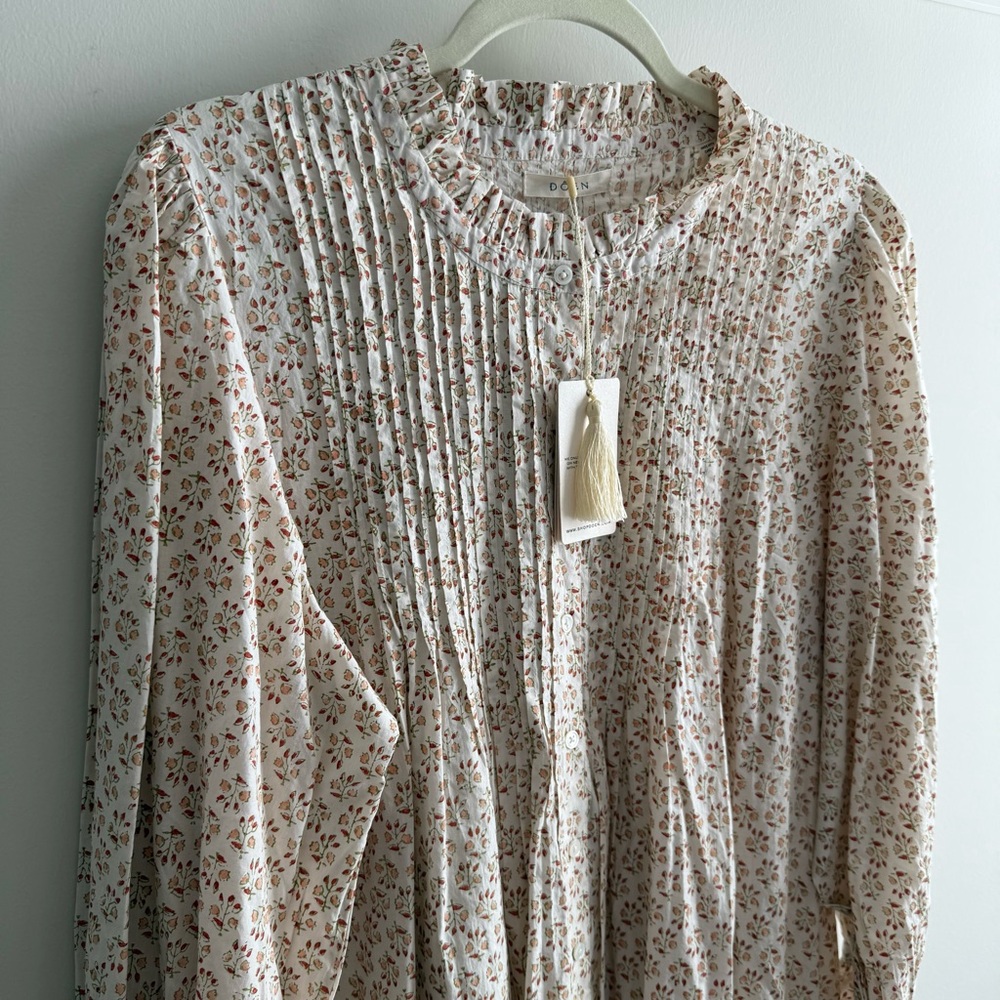 Doen DULCIE Cream Floral Mini Dress NWT - Picture 6 of 12
